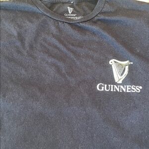 Guinness Black Tee with Iconic Logo